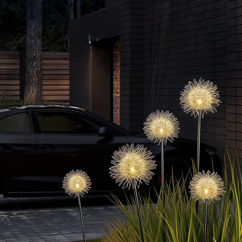 Dandelion Solar Garden Path Lights – Modern Landscape Lighting
