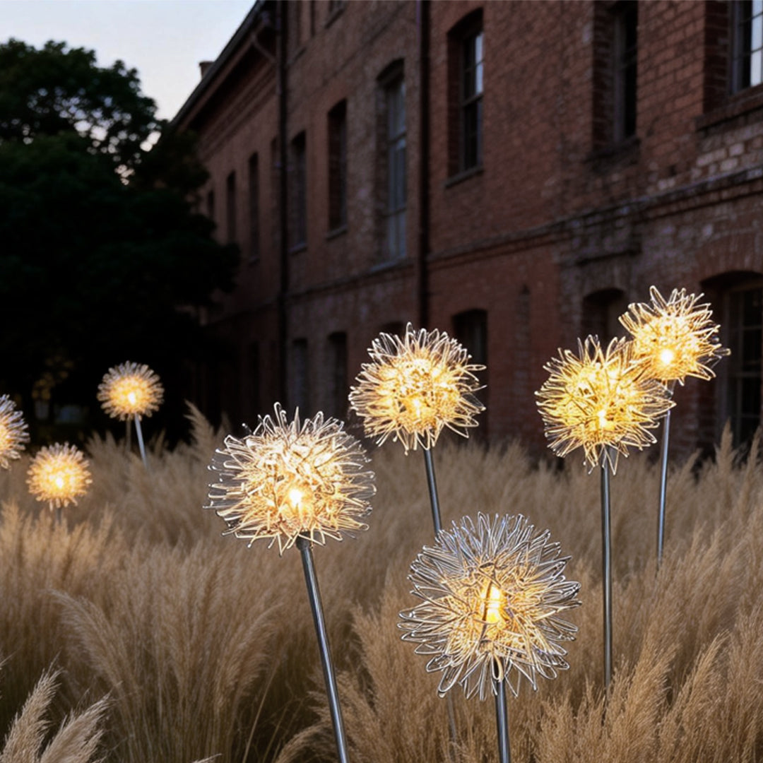 Dandelion Solar Garden Path Lights – Modern Landscape Lighting