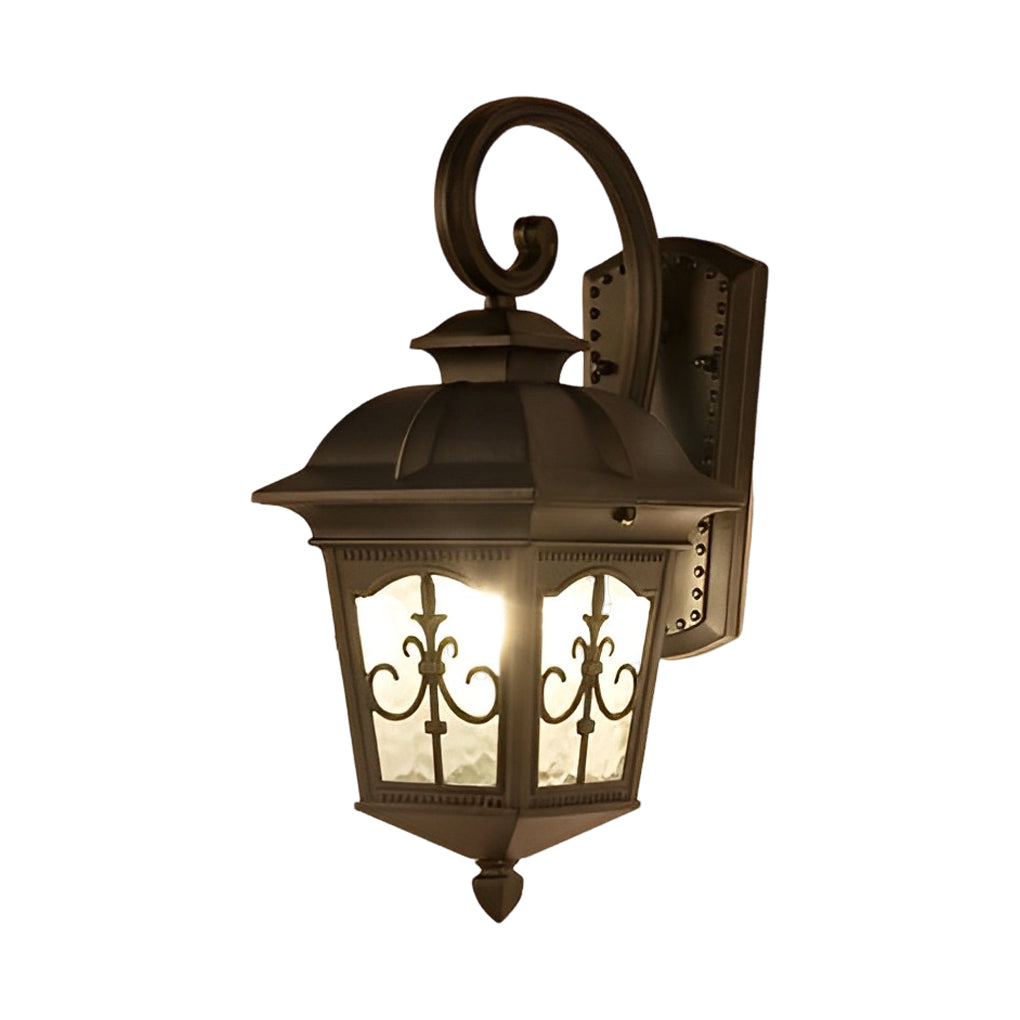 Contemporary Waterproof LED Outdoor Lantern - Elegant Wall Light
