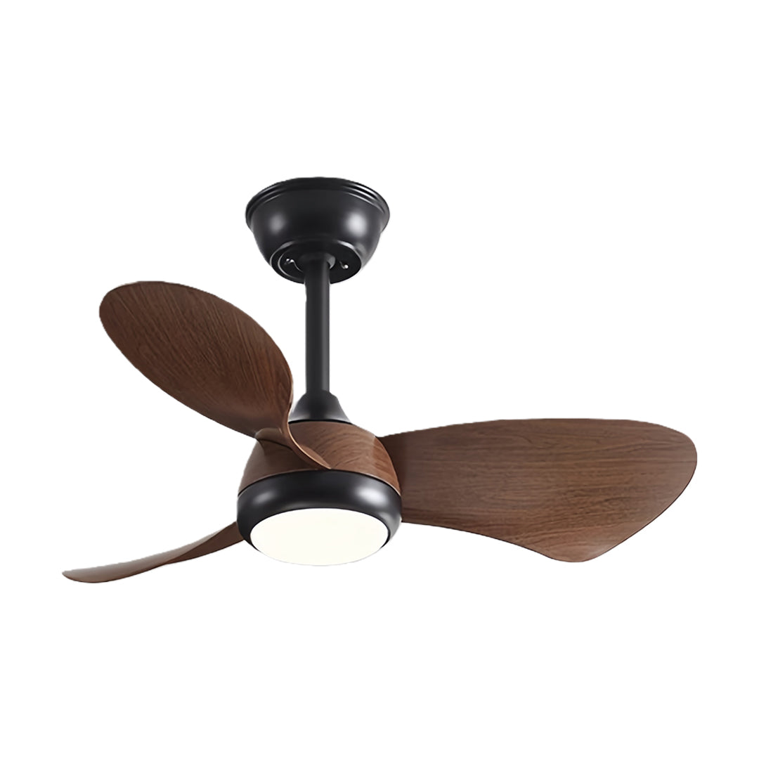 Retro Ceiling Fan with Light Nordic Inverter Metal Lamp Body