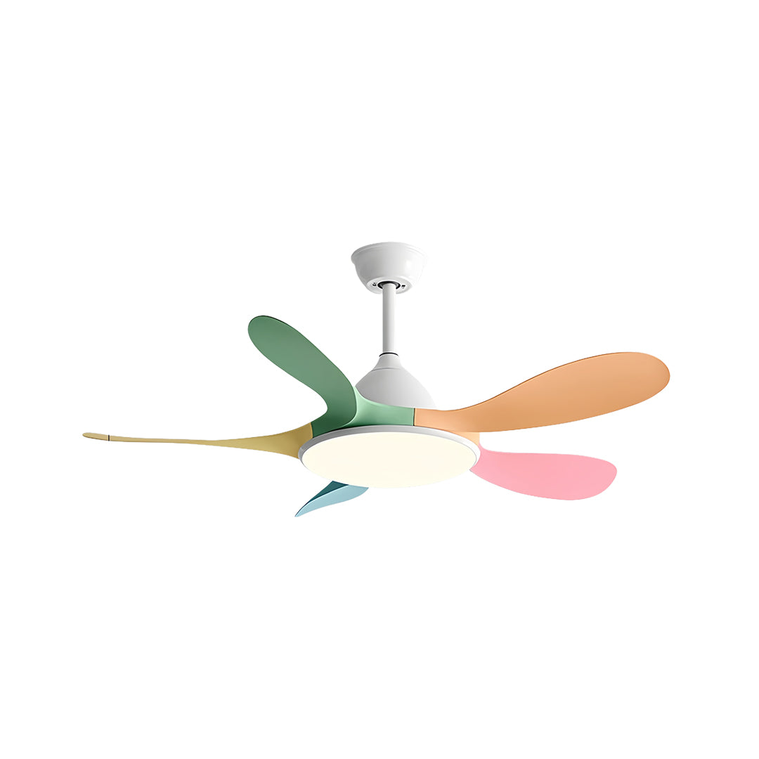 5 Blade Ceiling Fan with Light - ABS Blades, Metal Body, Modern Design