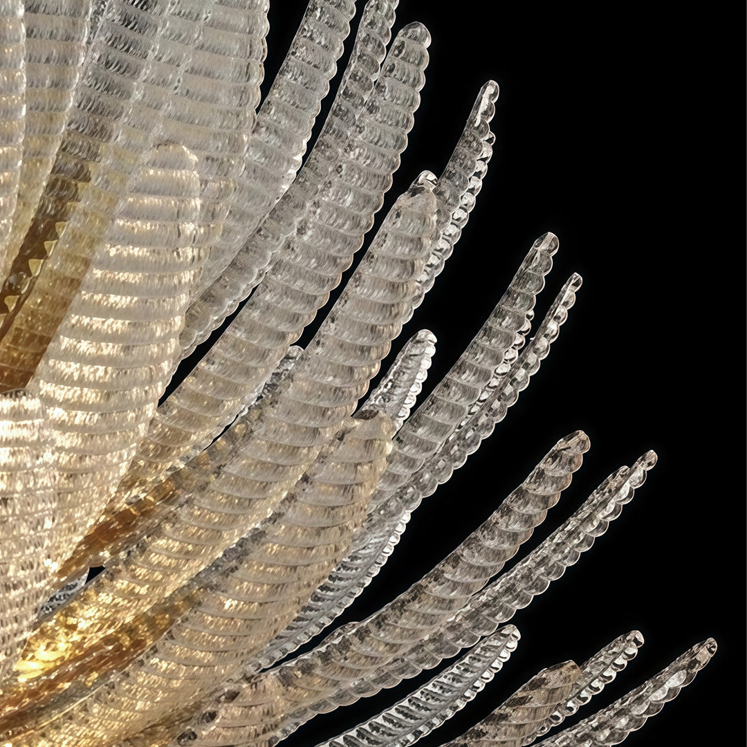Deco Chandelier Luxury Stainless Steel Glass Ceiling Light