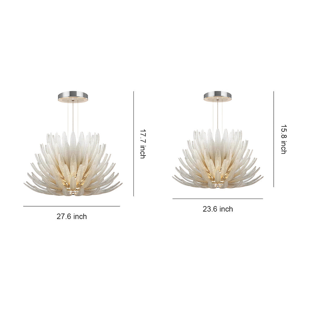 Deco Chandelier Luxury Stainless Steel Glass Ceiling Light