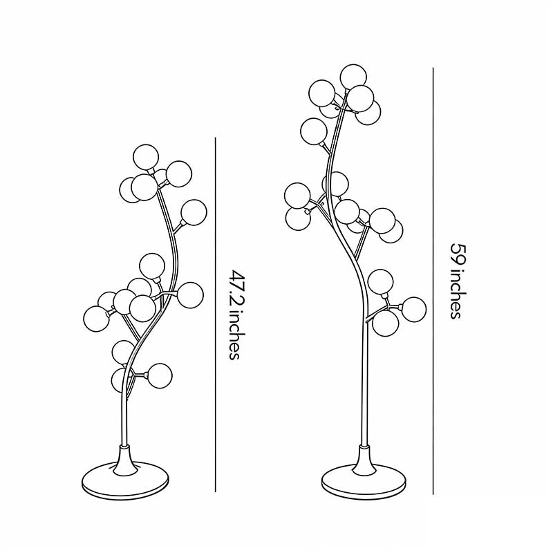 6 PCS Cotton Tree Lights Floor Lamp for Wedding Decor