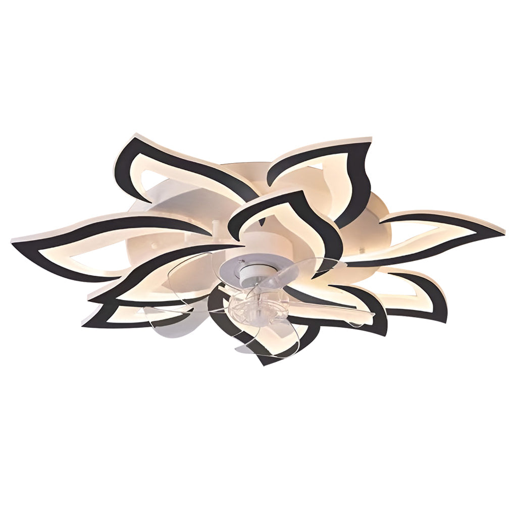 Nordic LED Ceiling Fan with Lights - Modern Home Decor