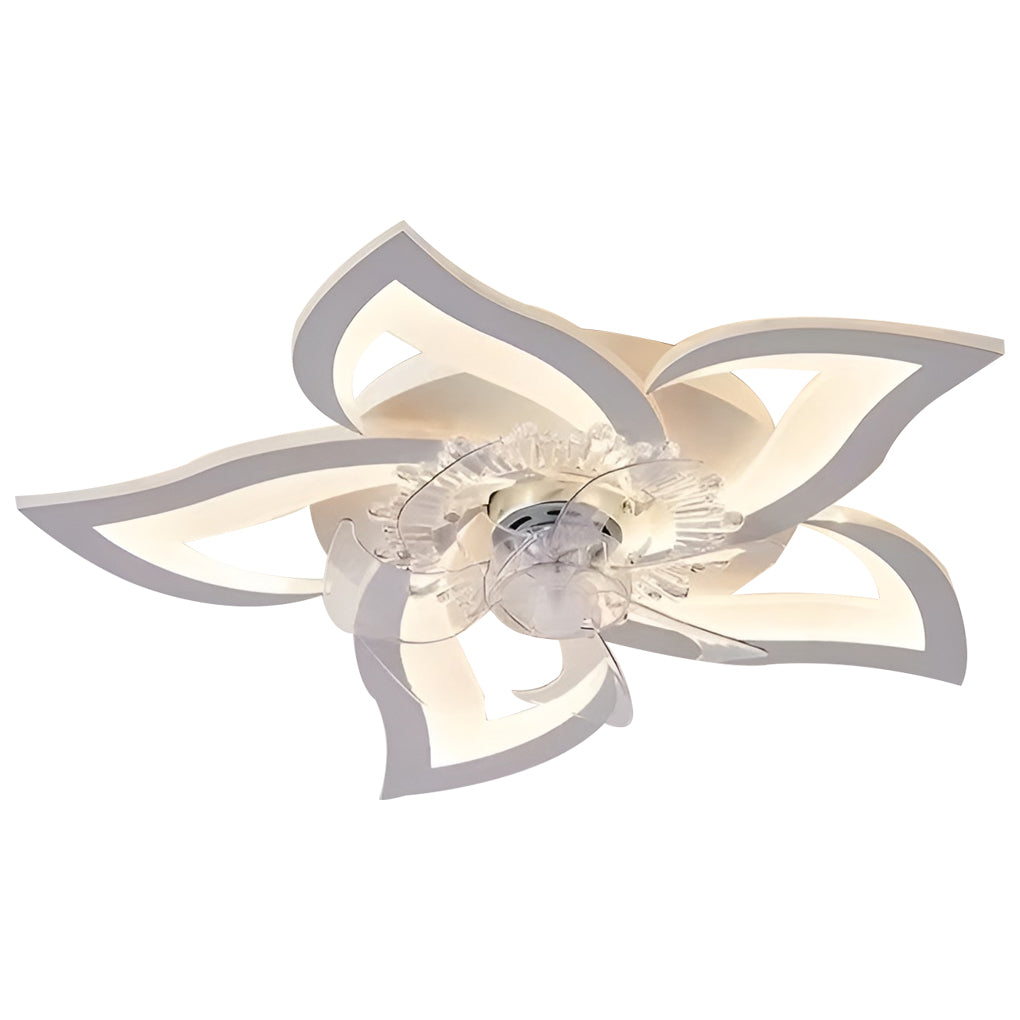 Nordic LED Ceiling Fan with Lights - Modern Home Decor