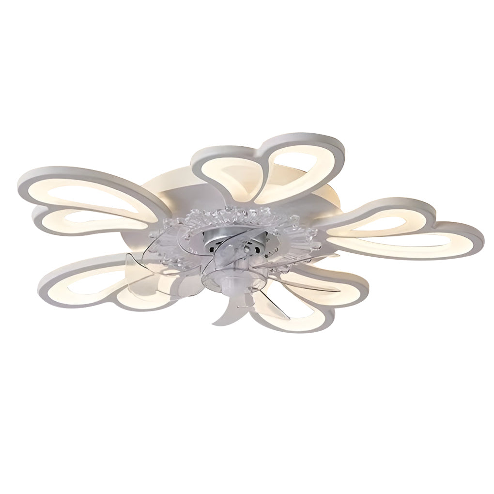 Nordic LED Ceiling Fan with Lights - Modern Home Decor