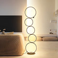 Five-Ring Layered Art Floor Lamp - Decorative Lighting for Home Decor