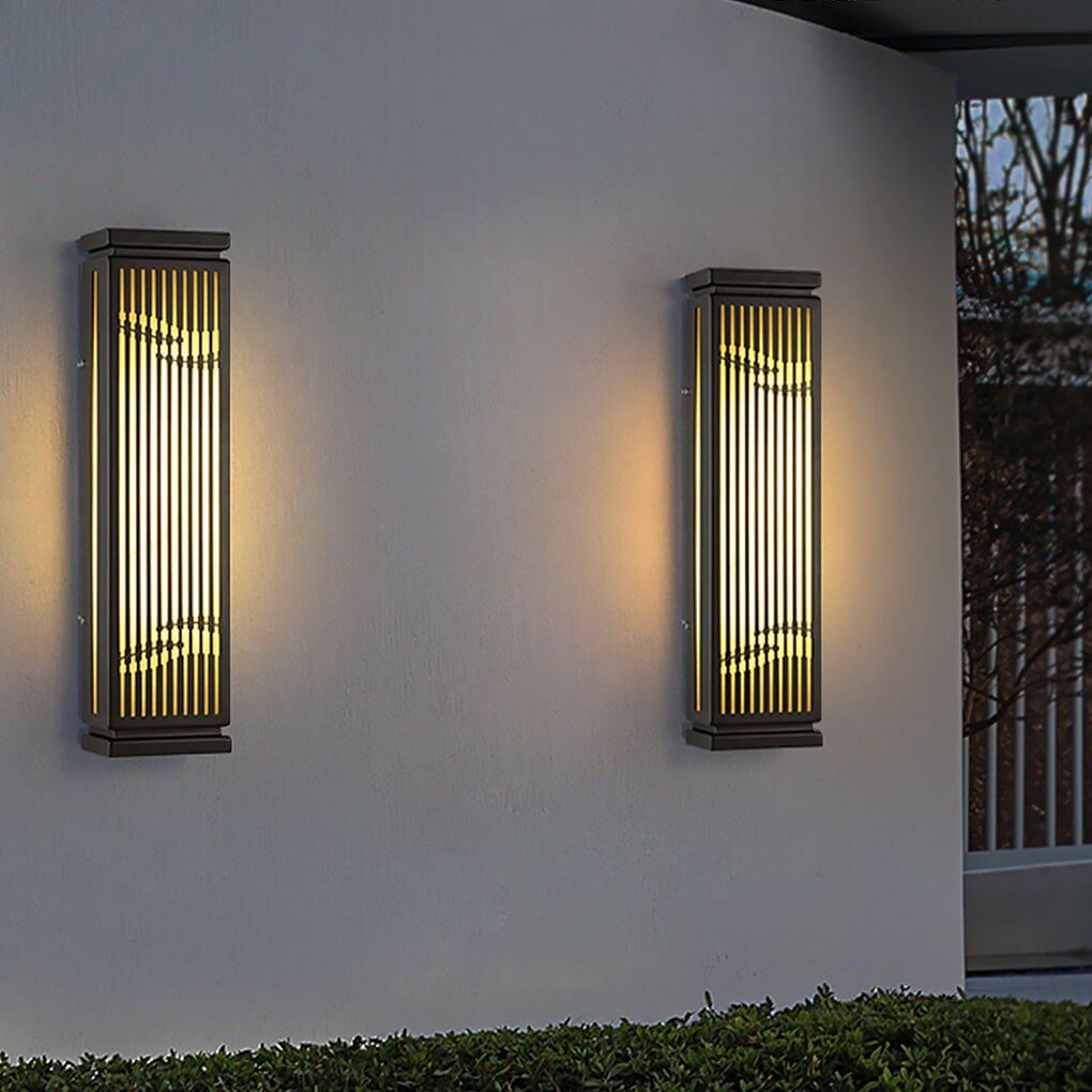 Grille Wall Light Waterproof Slim Design Outdoor Lamp