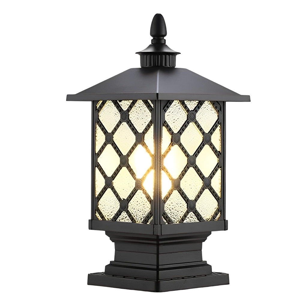 Modern Waterproof Street Light Pillar - Retro Outdoor Lighting Solution