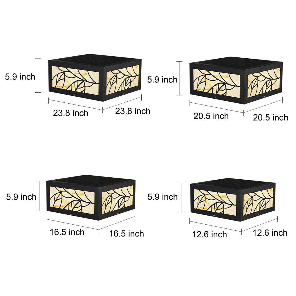 Modern Square LED Outdoor Gate Pillar Light - Stylish Garden Lighting