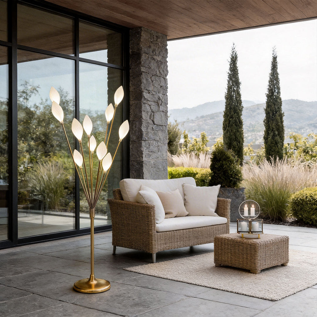 6 PCS Olive Fruit Iron Floor Lamps Wedding Decor Prop Lights
