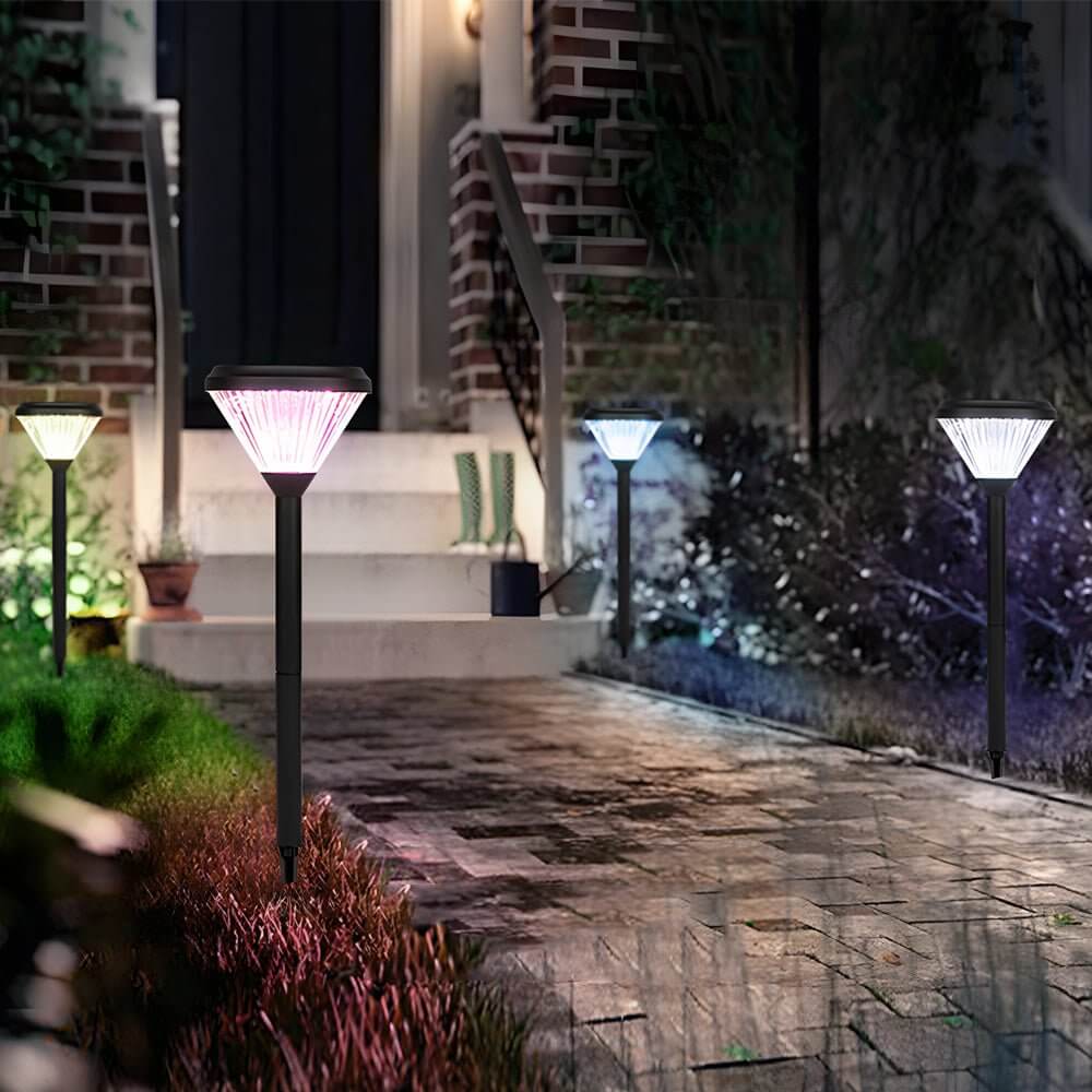 Deluxe Solar LED Garden Pathway Lights - Diamond Trim Design 27.6-Inch

Illuminate your outdoor space with our Deluxe Black Solar LED Garden Pathway Lights featuring a stunning diamond trim design. Standing 27.6 inches tall, these energy-efficient solar l