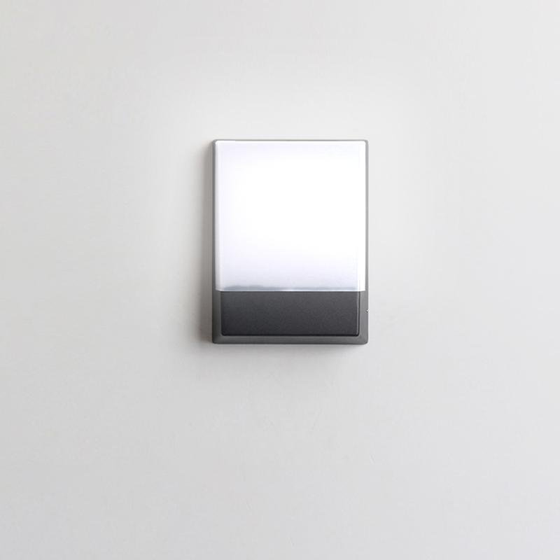 Square Waterproof LED Black Modern Outdoor Wall Lights