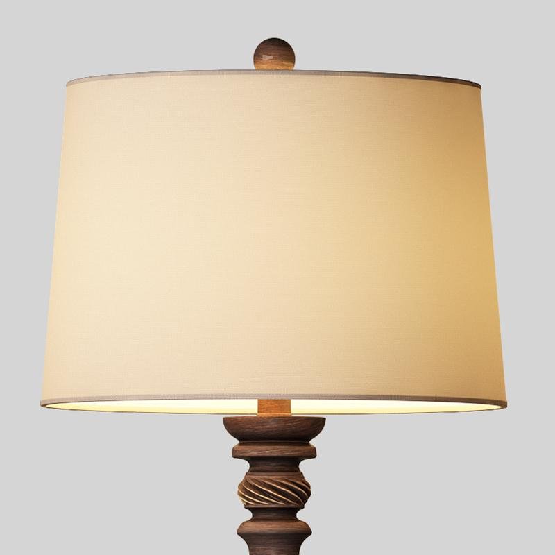 Rustic Bronze Resin Traditional Table Lamp - 24 Inch Home Décor Lighting