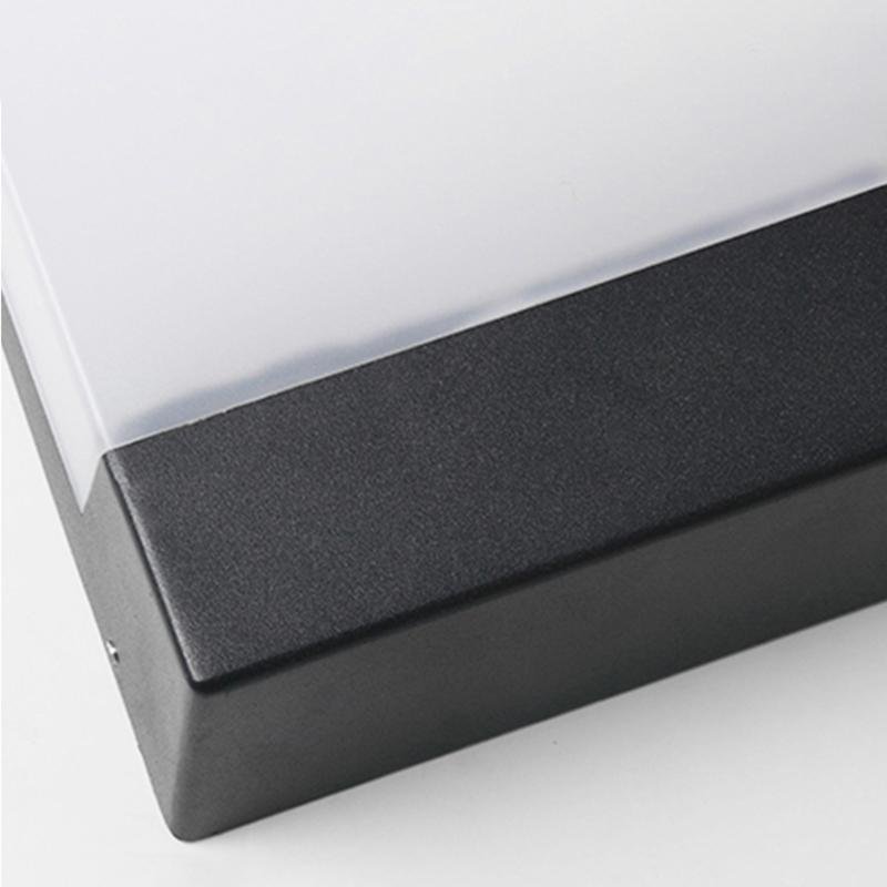 Square Waterproof LED Black Modern Outdoor Wall Lights