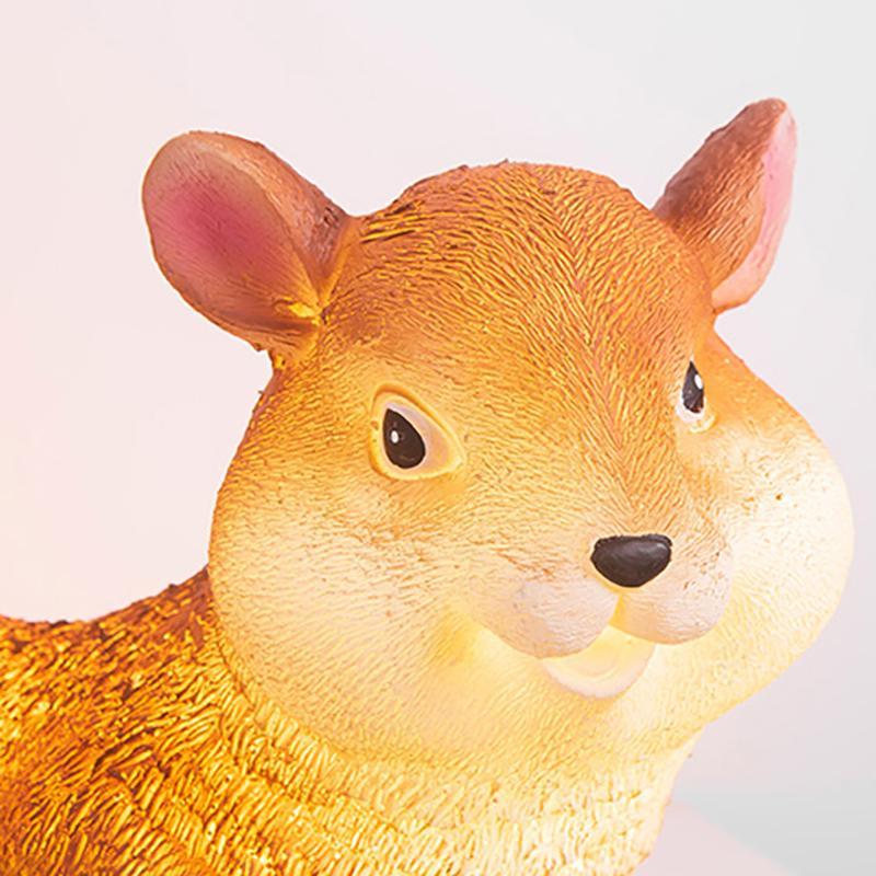 Resin Squirrel Garden Light - Modern LED Waterproof Landscape Lighting