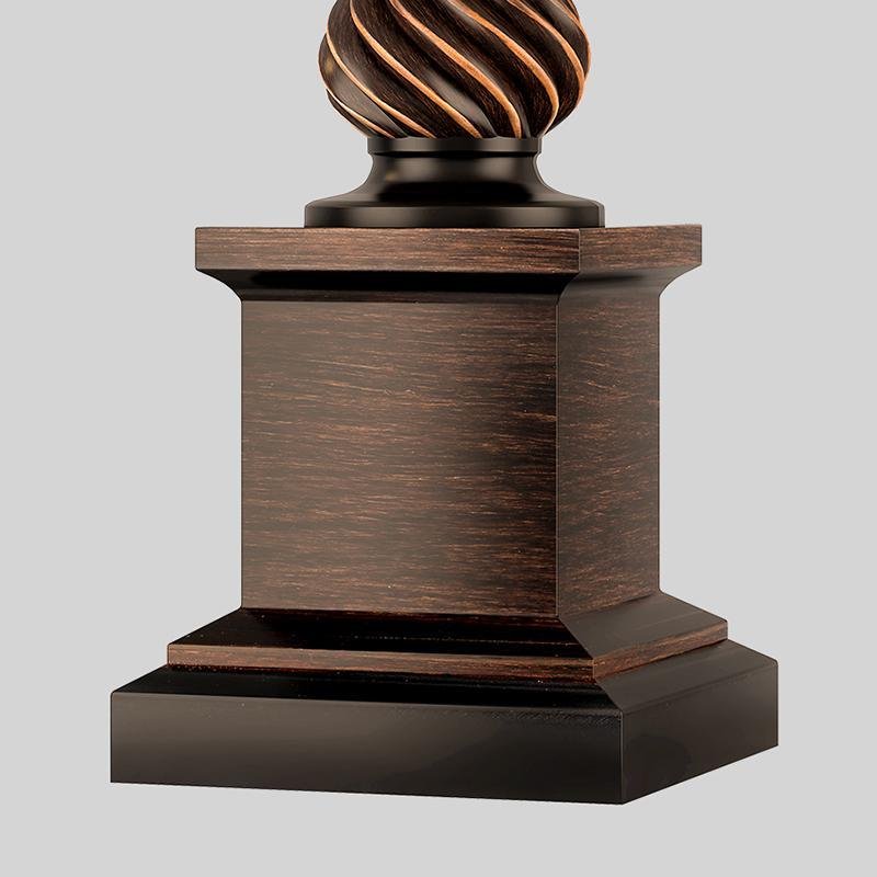 Rustic Bronze Resin Traditional Table Lamp - 24 Inch Home Décor Lighting