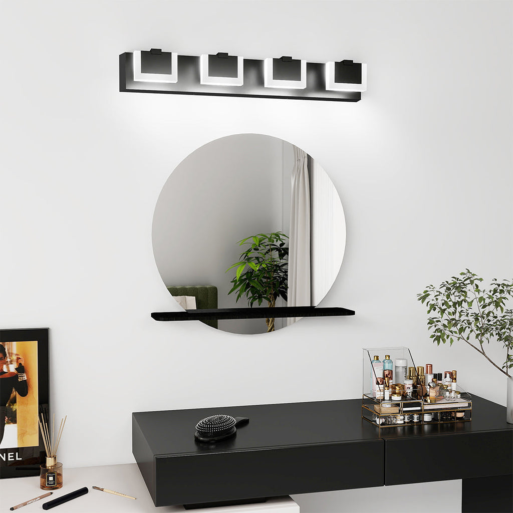 Nordic Chrome Bathroom LED Vanity Lights, Modern Mirror Light Fixture, Energy-Efficient Lighting, Adjustable Brightness, Stylish Wall Sconces for Makeup and Grooming, Contemporary Home Decor, Sleek Design for Bathrooms and Dressing Tables
