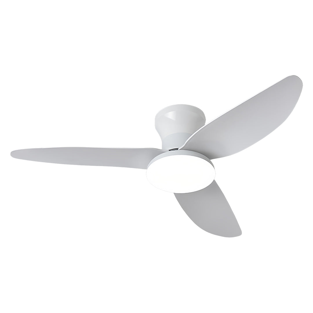 Modern 3-Blade Ceiling Fan with Remote and Dimmer Light, Quiet Operation
