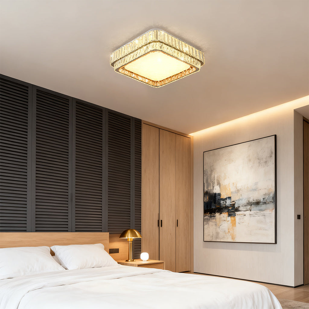 Contemporary Full-Spectrum Eye-Care Flush Mount Lighting Lamp