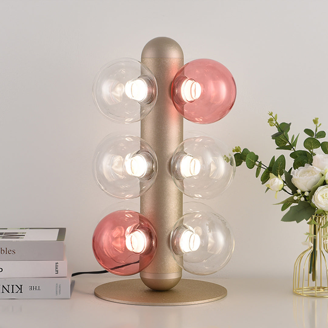 Minimalist LED Glass Bubble Table Lamp - Multi-ball Decorative Light for Home Decor