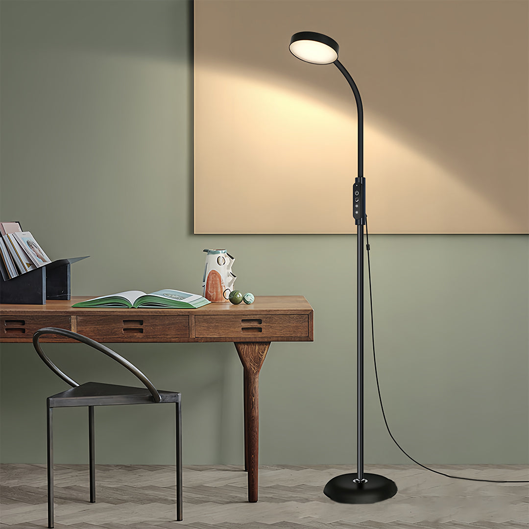 Minimalist LED Floor Lamp - Eye-Caring Standing Light for Reading