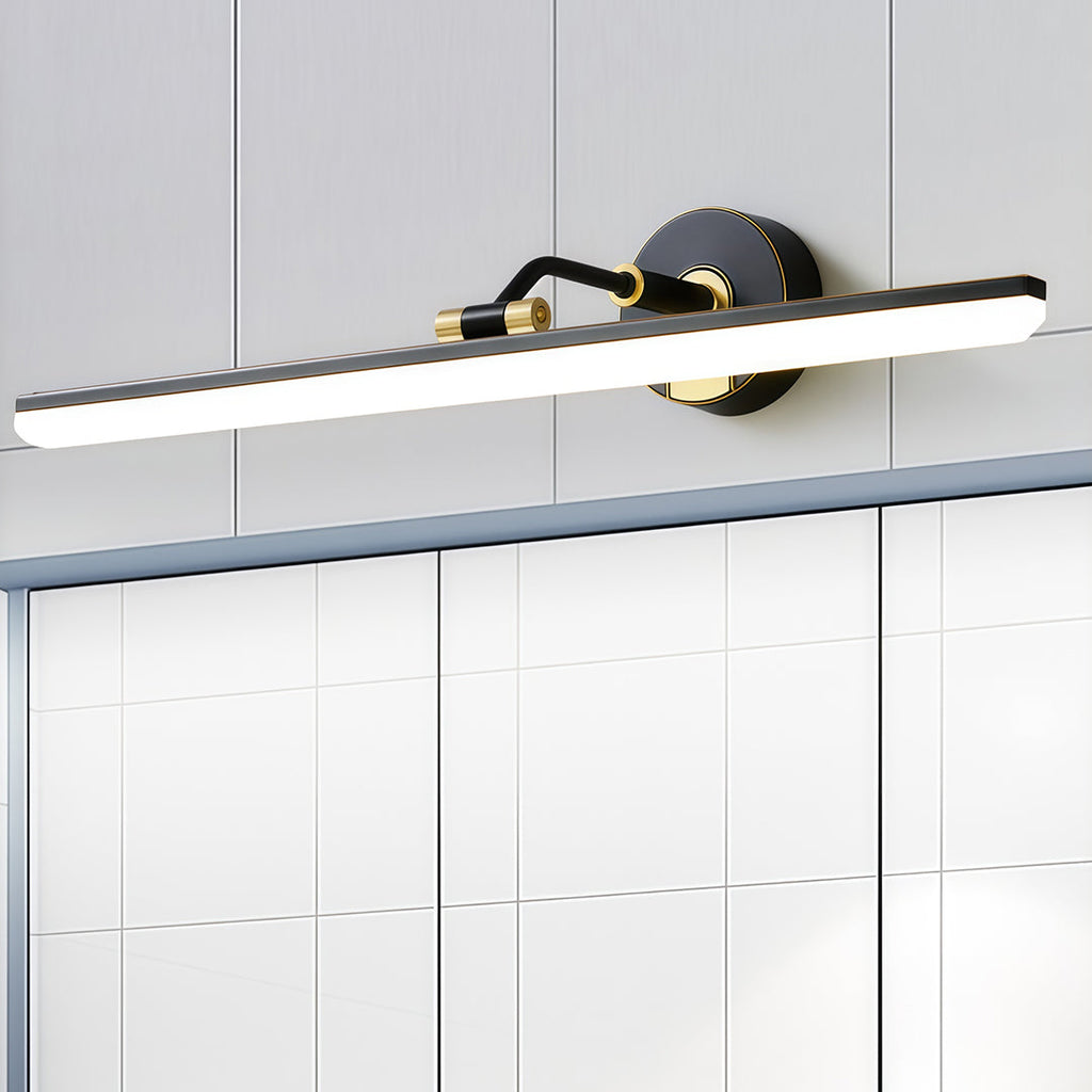 Bathroom Vanity LED Light Waterproof Mirror Light American Linear Design Fixture for Modern Bathrooms, Energy-Efficient, Dimmable Lighting, Sleek and Stylish, Perfect for Makeup and Grooming, Easy to Install, Wall-Mounted Light Fixture