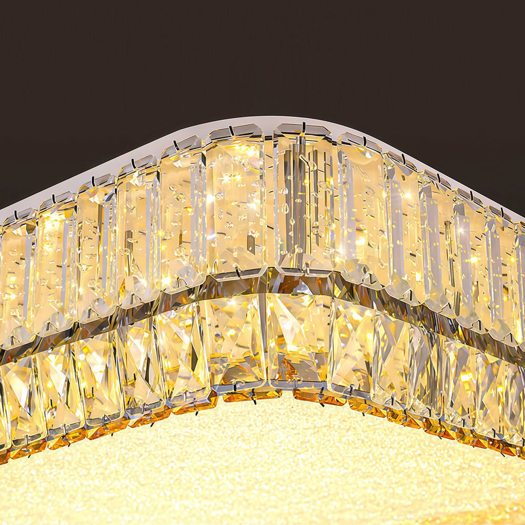 Contemporary Full-Spectrum Eye-Care Flush Mount Lighting Lamp