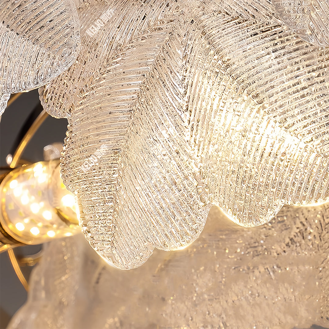 Glass Garland Chandelier - Luxury French Wreath Ceiling Light