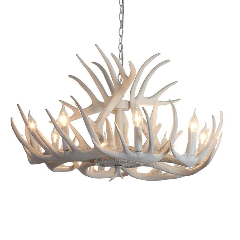 Vintage Antler Chandelier - 4/6/8 Candle Light Options