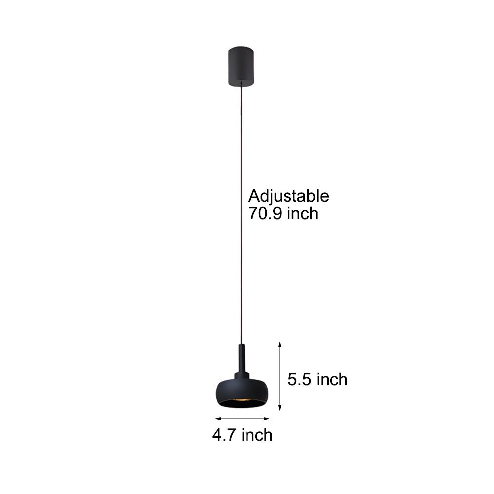 4'' Adjustable 1-Light COB 7W Spotlight Wire Pendant Lighting