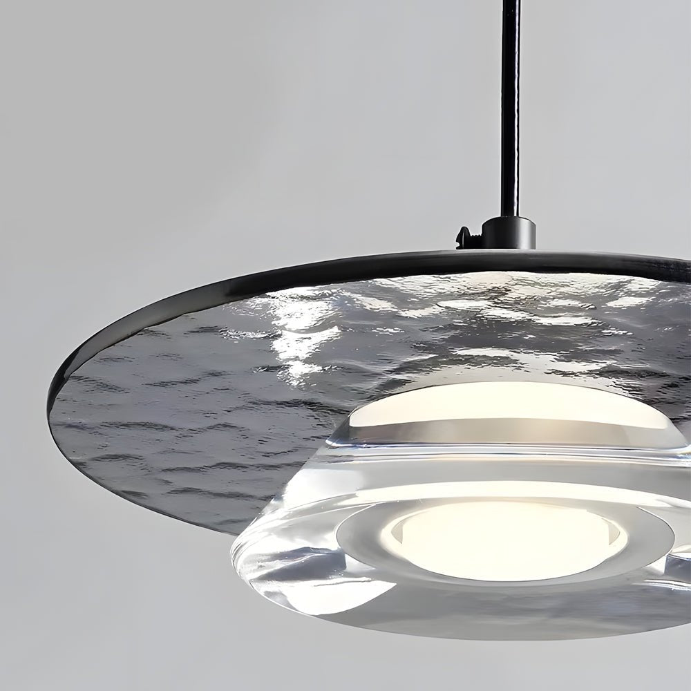 Dia 7'' LED 3 Step Dimming Glass Pendant Light for Italian Kitchen