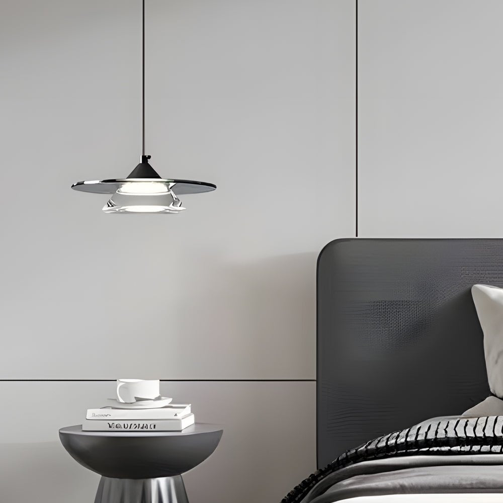 Dia 7'' LED 3 Step Dimming Glass Pendant Light for Italian Kitchen