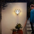 Diamond Shape LED Waterproof Outdoor Wall Light Modern Porch Fixture