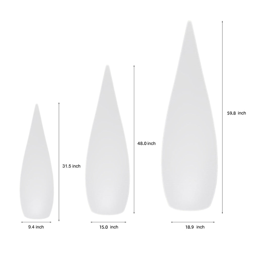 Modern Teardrop LED Outdoor Floor Lamp | Stylish Landscape Lighting
