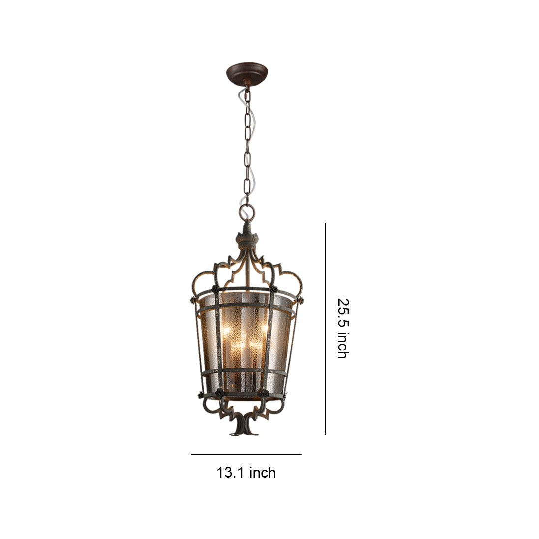 Italian Pendant Light Antique Bronze Elegant Ceiling Fixture