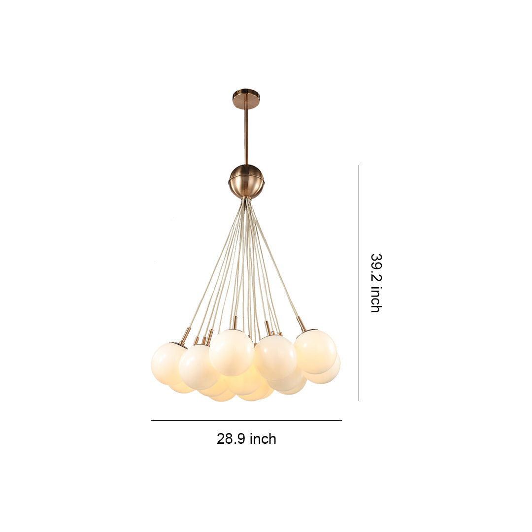 Bubble Glass Chandelier - Chic Luxurious Ceiling Light, Nordic Design, Unique Home Decor