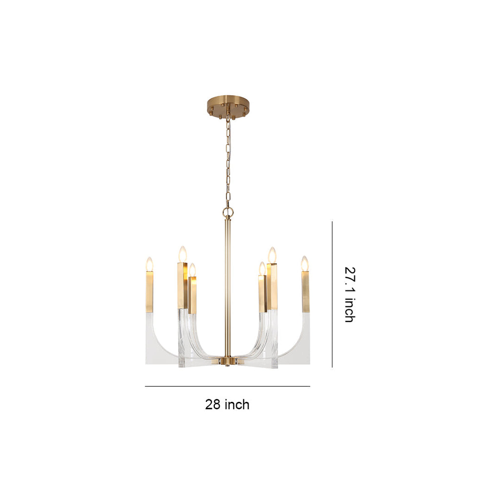 Acrylic Chandelier Elegant Minimalist Ceiling Light