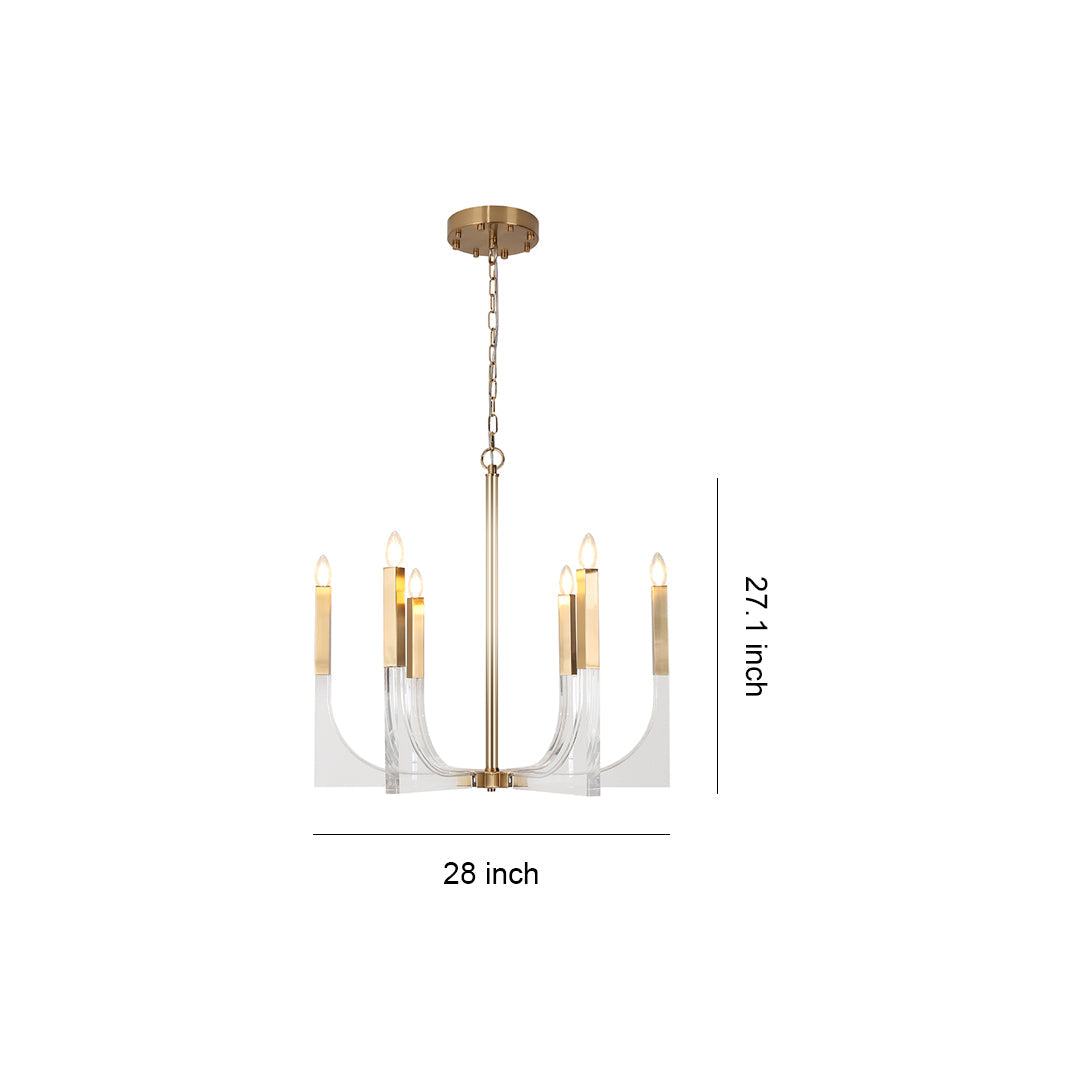 Acrylic Chandelier Elegant Minimalist Ceiling Light