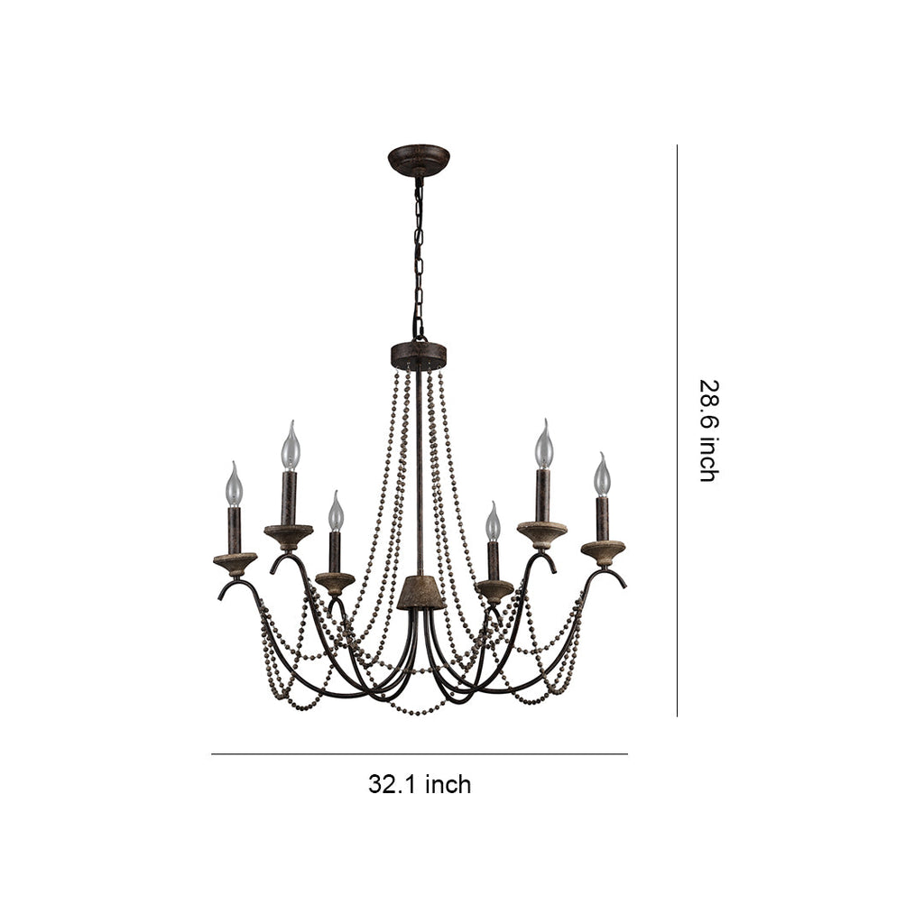 French Chandelier Candelabra Classic Ceiling Light