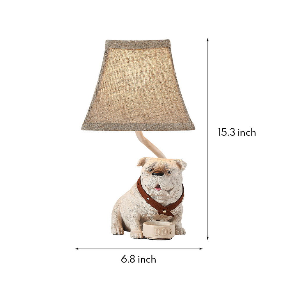 Mid-Century Dog Table Lamp - Elegant White Resin Light Fixture

Add a touch of style to your home with this mid-century dog table lamp. Crafted from elegant white resin, it serves as both a decorative piece and a functional light source. Perfect for dog l