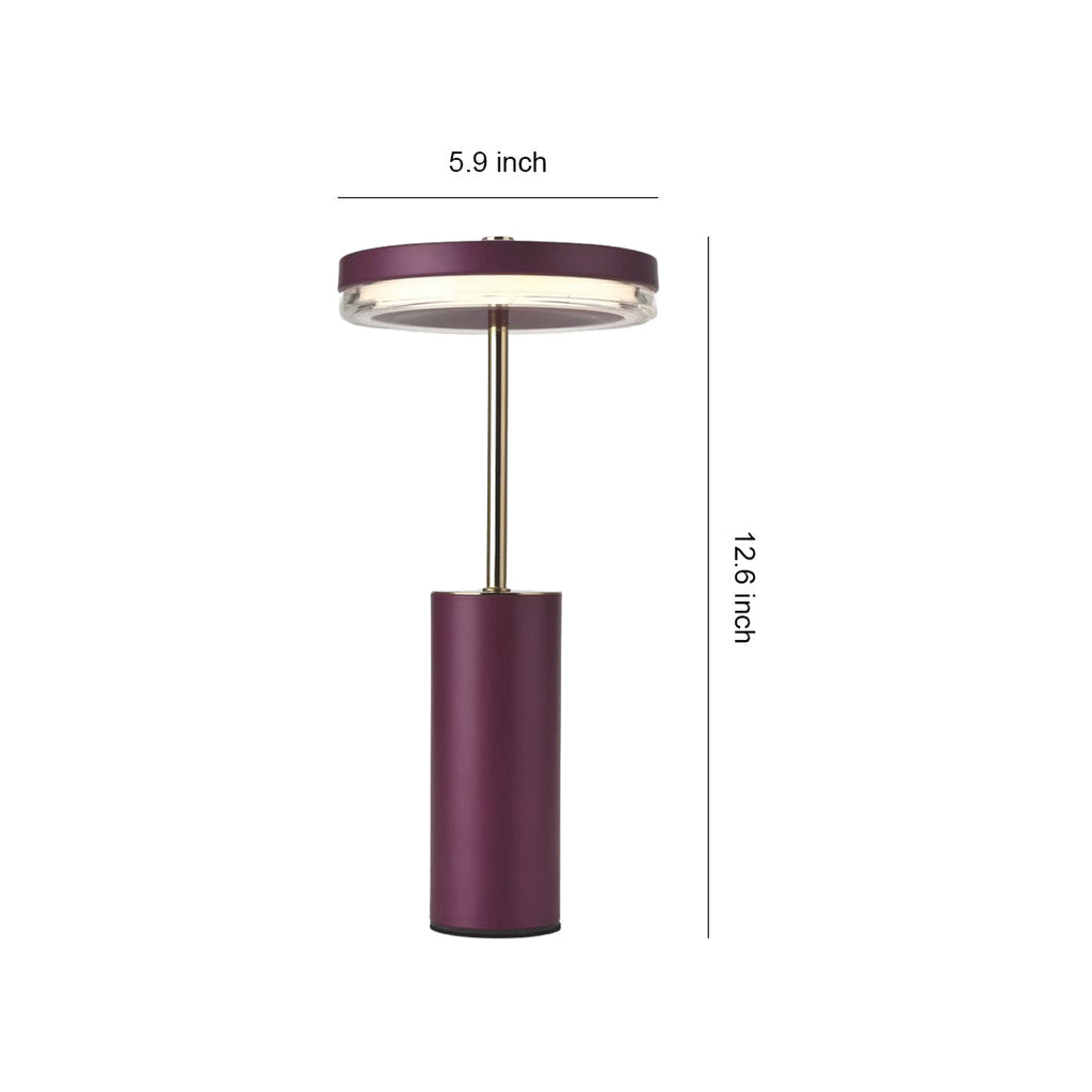 European Style Metal Cylinder Table Lamp - Decorative Lighting Accent