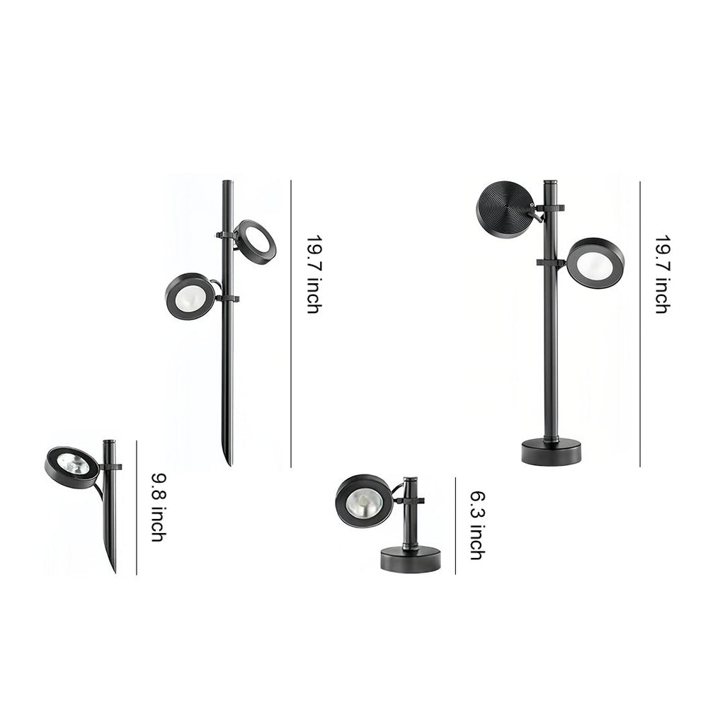 Pathway Landscape Lights - Black Outdoor Lawn Lighting Solutions for Gardens and Walkways
