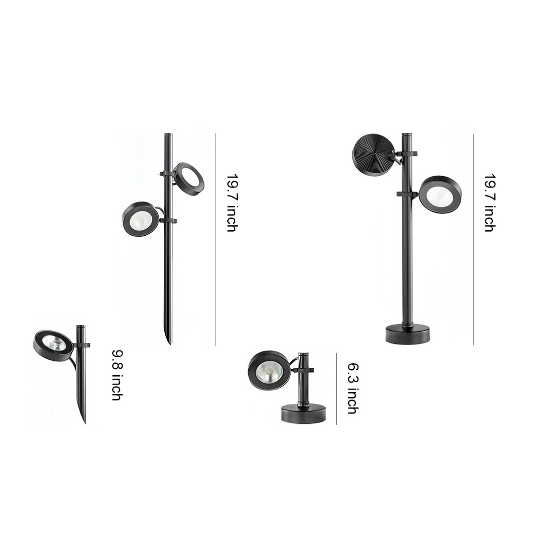 Pathway Landscape Lights - Black Outdoor Lawn Lighting Solutions for Gardens and Walkways