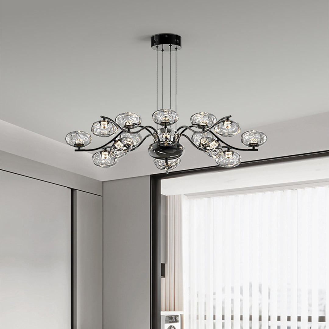 Modern Full Spectrum LED Chandelier - Magic Bean Glass Light