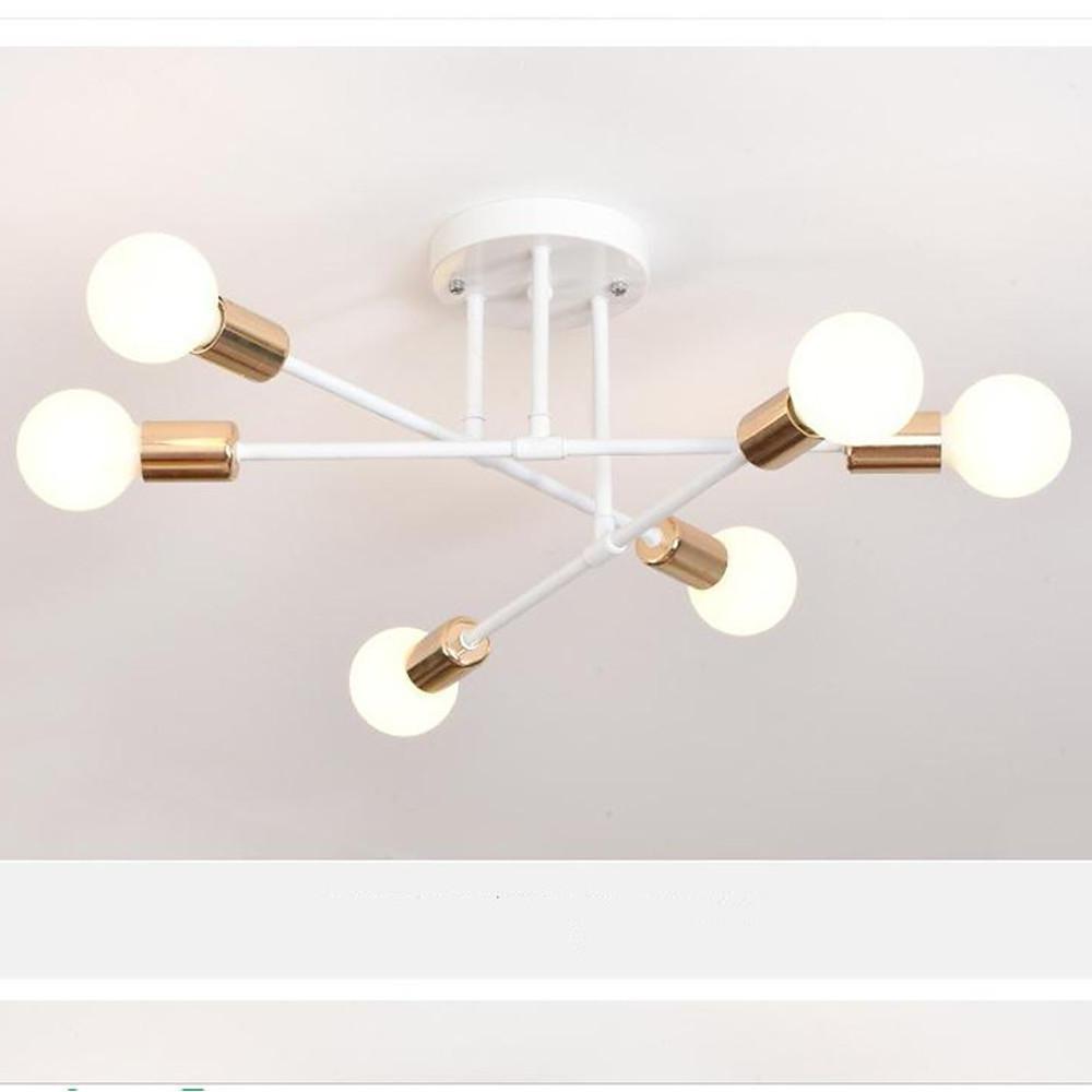 Modern Sputnik Chandelier - 6 LED Bulbs, Novelty Metal Finish, Contemporary Design