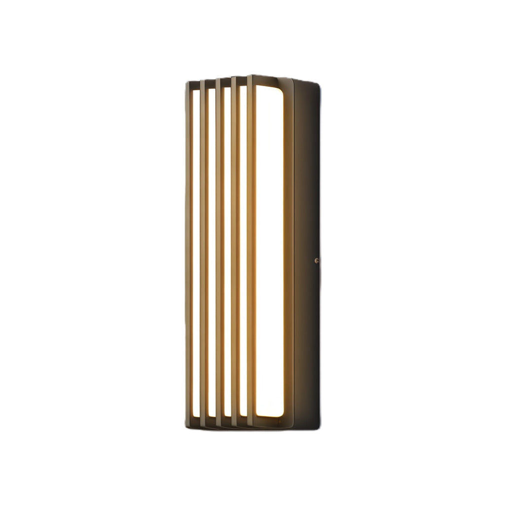 Wall-Mounted Waterproof Black Linear Outdoor Light