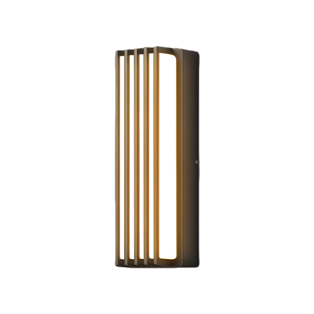 Wall-Mounted Waterproof Black Linear Outdoor Light