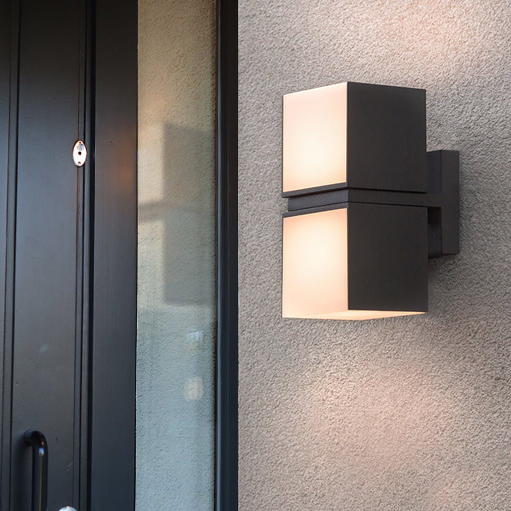 Modern Waterproof LED Double Head Wall Light Design